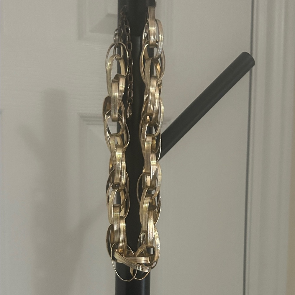Vintage RJ Graziano  Gold-Toned Chain Necklace
